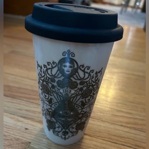 Disney haunted mansion, glass coffee, travel mug
